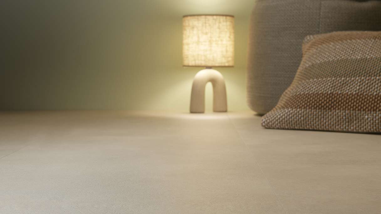 Gerflor Klick Vinyl Rigid - Creation 40 Clic Acoustic Bloom Uni Cream | Isolamento acustico integrato (61321600)