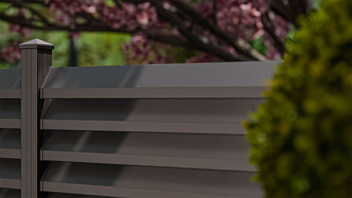 planeo Gardence Metallic Rhombus - Recinzione da giardino in alluminio quadrata antracite | DB703