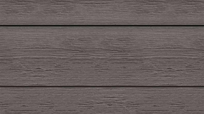 planeo ANTIKWoodline - Listello per terrazza rivestito in WPC CoEx, profilo composito leggero - Grigio scuro 3 m - rustico/spazzolato liscio