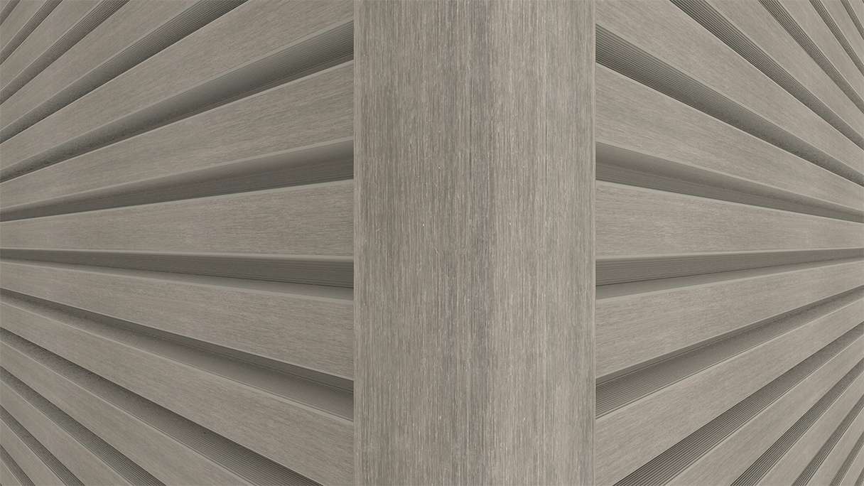 planeo LINEA - Profilo angolare esterno in alluminio CoEx, grigio chiaro, 3000 x 66 x 66 mm