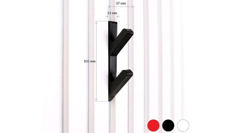 ganci 3D planeo - bianco 2 pz