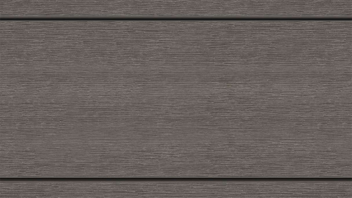 planeo MAXLine Nature - Pannello per decking XL rivestito in WPC CoEx a camera cava - grigio scuro 3m strutturato/liscio spazzolato