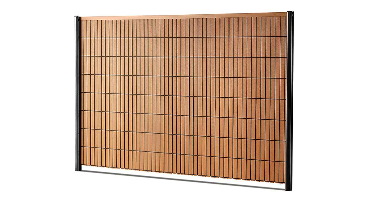 set di strisce WPC planeo - Marrone L 250 x H 123-183cm