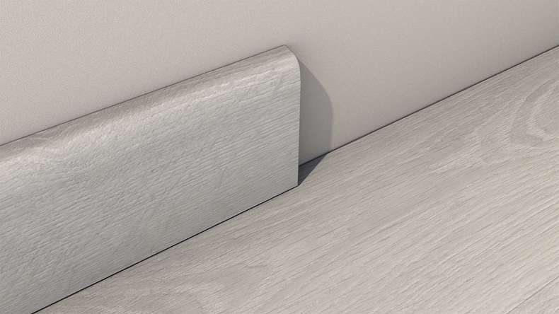 Gerflor Battiscopa in vinile - Bohem Grigio chiaro 10 x 60 x 2000 mm (6086S195)