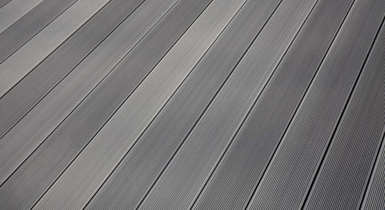 Set completo TitanWood 4m TitanWood 4m struttura a listello cavo scanalato grigio chiaro 8,8m² incl. alluminio-UK