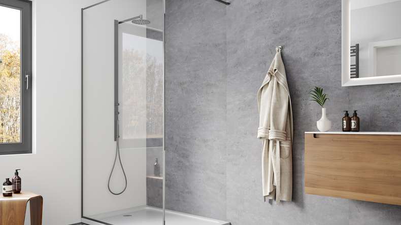 Planeo Wallboard - Calcestruzzo Grigio Scuro Opaco - vari formati