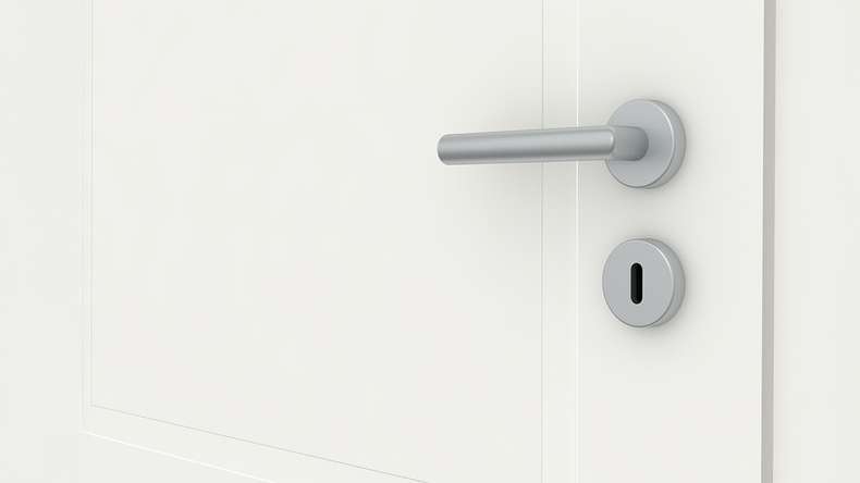 porta interna planeo design VELA Lallu 2 laccato bianco 9010 bordo angolare | laccato - 1985 x 610|735|860|985 mm