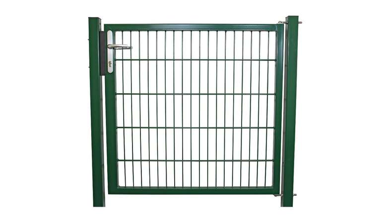 Porta universale media a 1 pannello verde muschio A 1000 x L 1590 mm inclusi i pali della porta