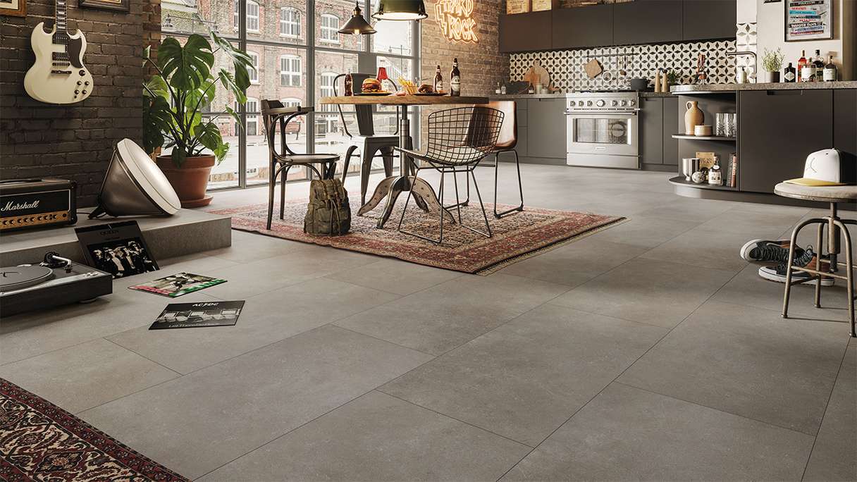 MEISTER design flooring dryback vinyl DB 155 - 20212 Struttura dei pori in pietra industriale (400058-0914457-20212)
