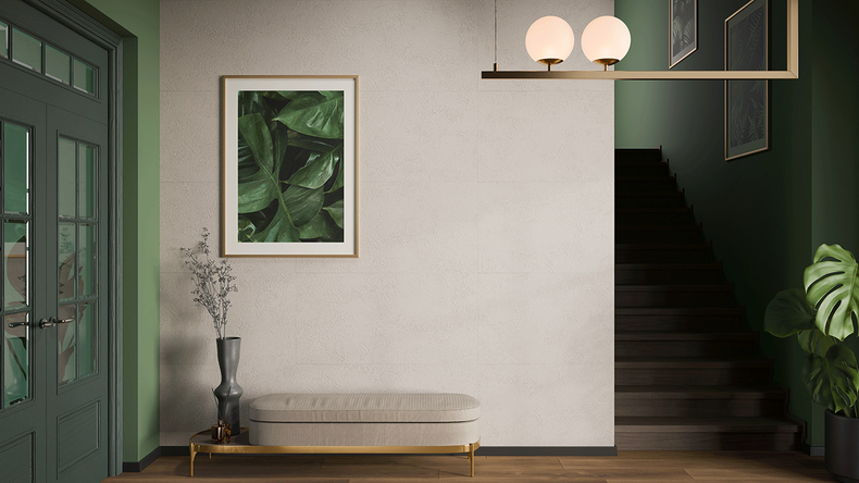 Rivestimento murale planeo in SPC - CeraRock Tile Limestone XL 280 x 117,5 cm