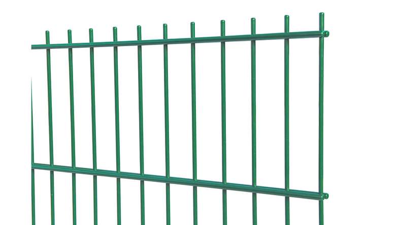 Luce di recinzione a doppia maglia 6/5/6 RAL 6005 verde muschio Altezza - 630 x 2510 mm