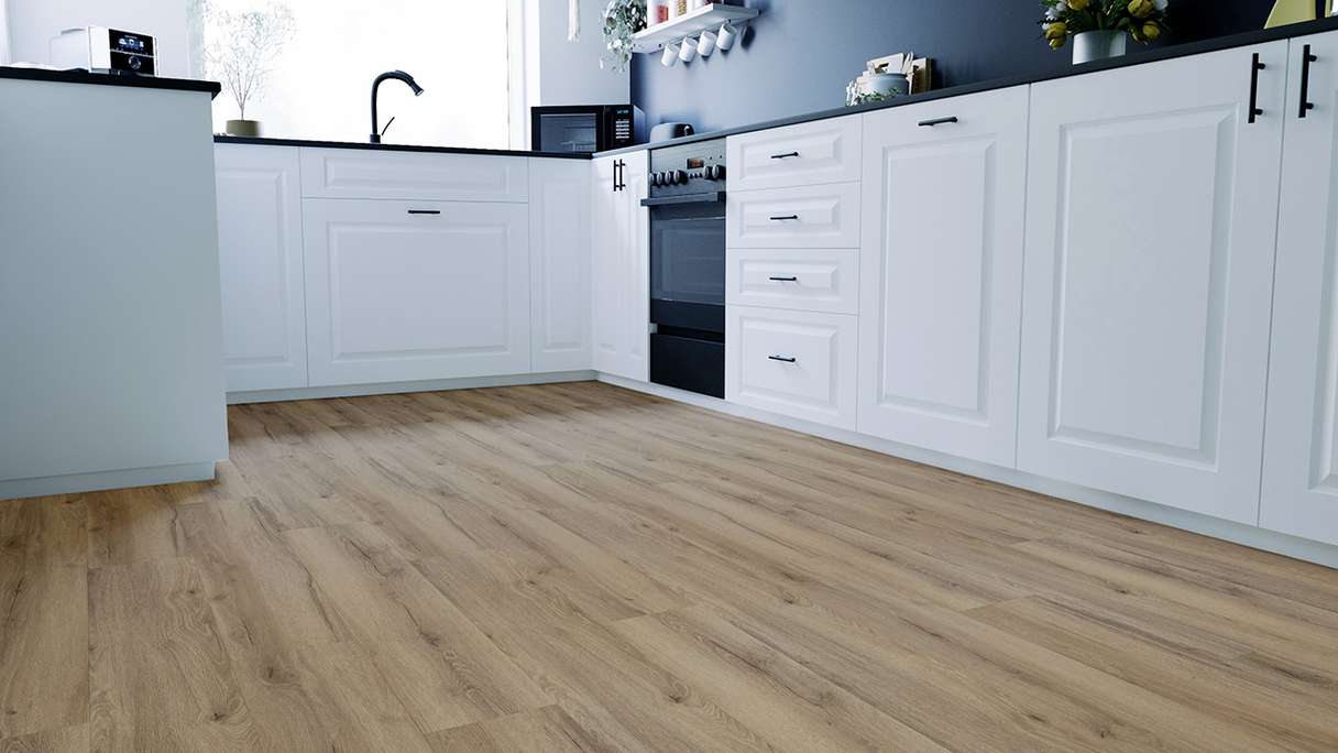 pavimento di design planeo per clic - Eco Home&Health Rustic Oak Grey | Isolamento acustico integrato (LO-EK-04)