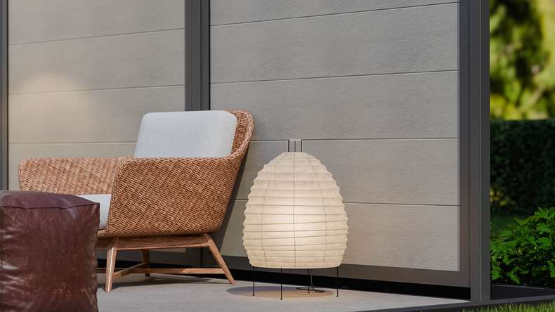 planeo Gardence Guard - Recinzione in BPC quadrata Bicolore Sabbia con telaio in alluminio antracite
