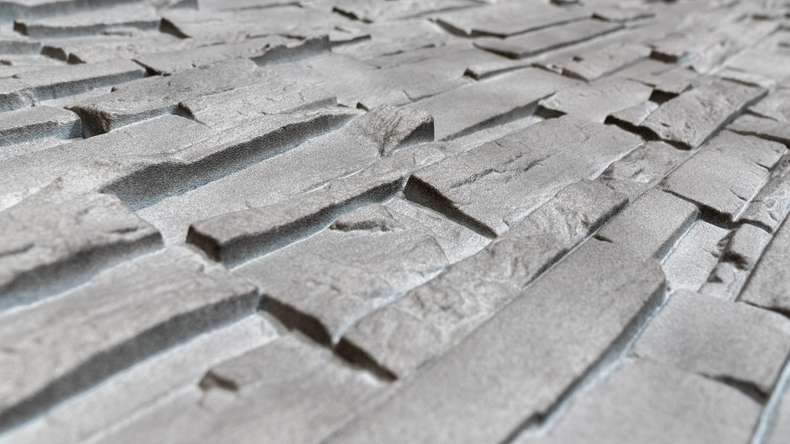 pannello di facciata planeo effetto pietra - NoviStone Basalt 1054 x 334 mm