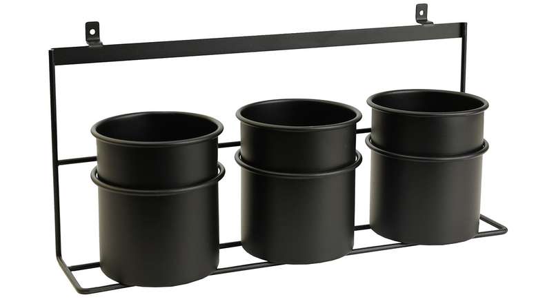 planeo storage - nero 3 pz. Tazza con supporto