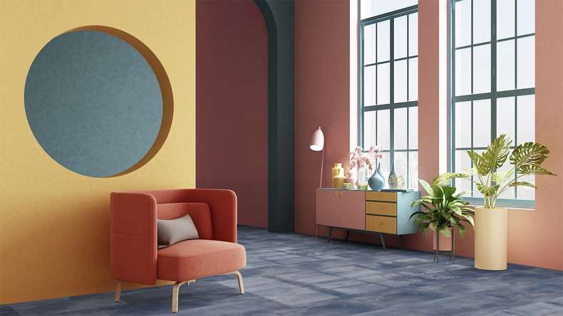 Gerflor Vinile ad incastro - Virtuo 30 Rigid Acoustic Acuarela Ink | isolamento acustico integrato (39101475)