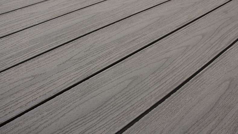 planeo TitanWood - tavola massiccia grigio chiaro anticato invecchiato/spazzolato