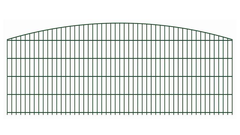 planeo doppia barra decorativa Bow 6/6/6 RAL 6005 verde muschio