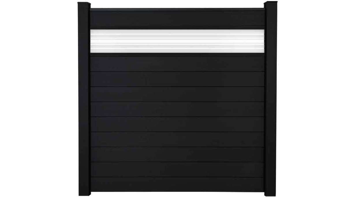planeo Gardence Strong - Pannello di design Glas30 Nero co-ex