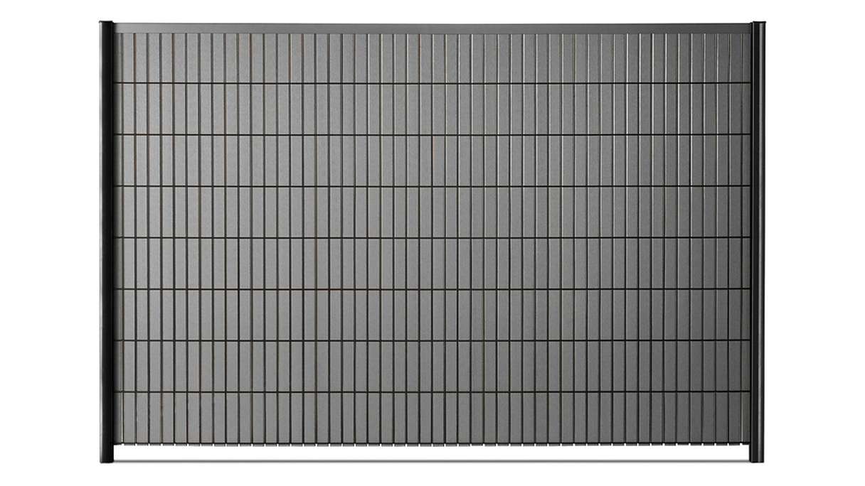 set di listelli planeo WPC - antracite L 250 x H 123-183cm