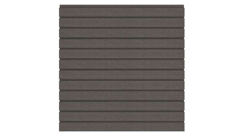 planeo LINEA - Recinzione a rombi in WPC CoEx grigio scuro 176 x 183