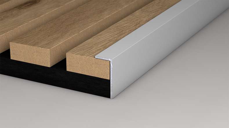 Profilo angolare planeo 743 - 3000 x 18 x 10 mm