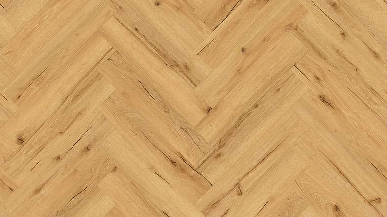 planeo Vinile rigido a incastro - Rovere naturale a spina di pesce | isolamento acustico integrato (DF-KH-151-055)