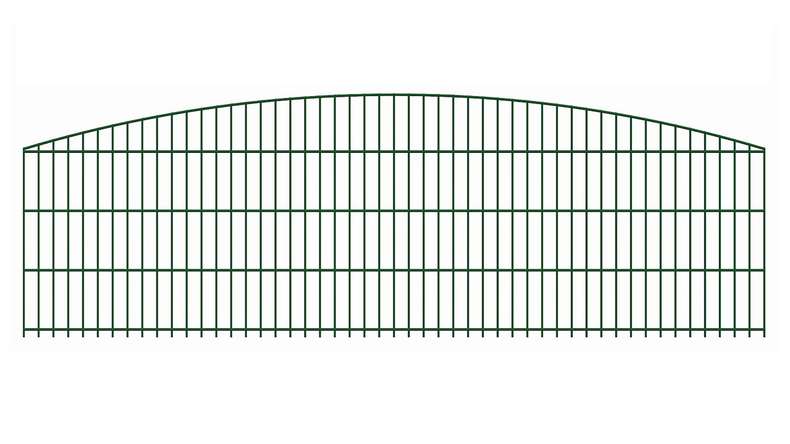 planeo doppia barra decorativa Bow 6/6/6 RAL 6005 verde muschio