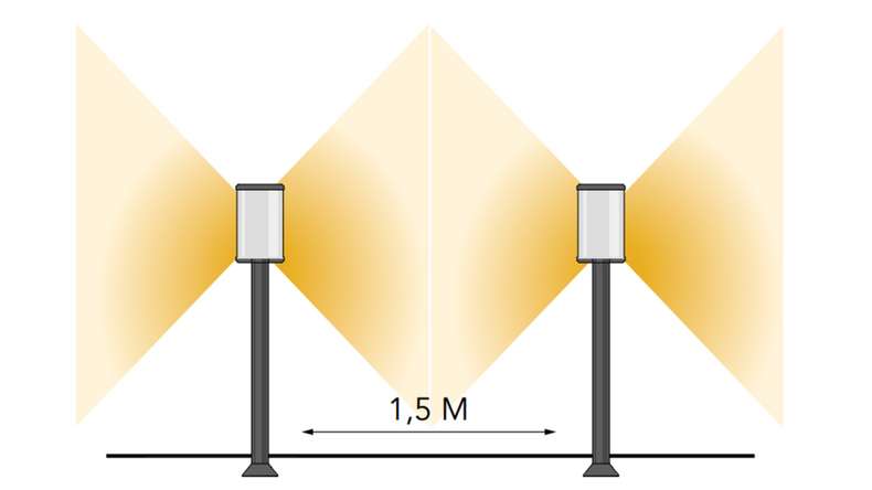 planeo Illuminazione da giardino 12V - Lampada da terra LED Eros Lo H 550 mm - 3,5W 280 Lumen