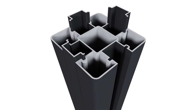 planeo nastro copripalo in alluminio nero 190 cm