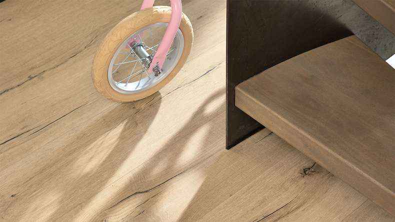 MEISTER design flooring MeisterDesign. next DL 500 S - 07139 Rovere chiaro di recupero | isolamento acustico integrato al calpestio (400055-2052220-07139)