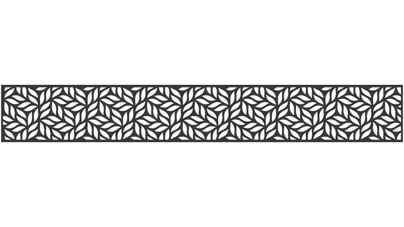planeo Gardence - Inserto di design 1800 x 300 x 1,5 mm antracite