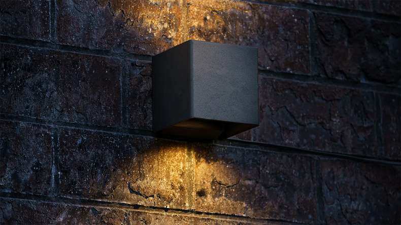 planeo illuminazione da giardino - Applique LED Ixion Small 230V - 6W 724 lumen