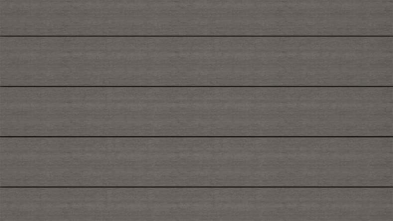 planeo ANTIKWoodline - Doghe per terrazza in WPC con rivestimento CoEx, doghe massicce - Grigio scuro 3 m - rustico/spazzolato liscio