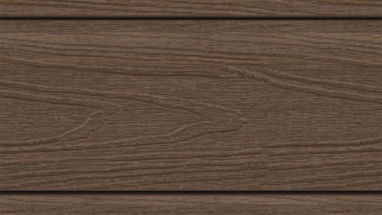 planeo MAXLine Nature - Pannello per decking XL rivestito in WPC CoEx a camera cava - Ipe Brown 3m strutturato/liscio spazzolato