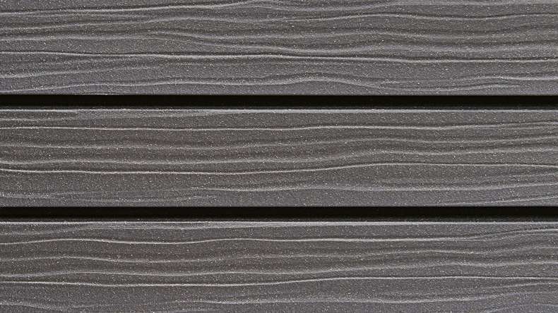 planeo Fassado - Rivestimento facciata a fasce romboidale WPC Prime grigio lava Prime grigio lava Piccolo 4 m