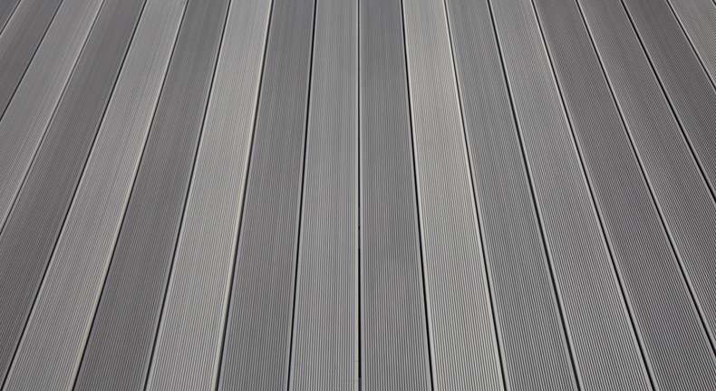 TitanWood set completo 3m struttura a listello cavo scanalato grigio chiaro 16m² incl. alluminio-UK