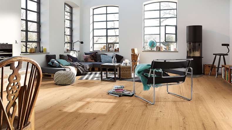 MEISTER Lindura pavimento in legno HD 400 - 08902 Rovere autentico puro oliato naturale 2200 x 270 x 11 mm (500213-2200270-08902)