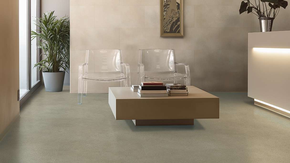 Gerflor Klick Vinyl Rigid - Creation 55 Clic Acoustic Backyard Taupe | Isolamento acustico integrato (61261713)