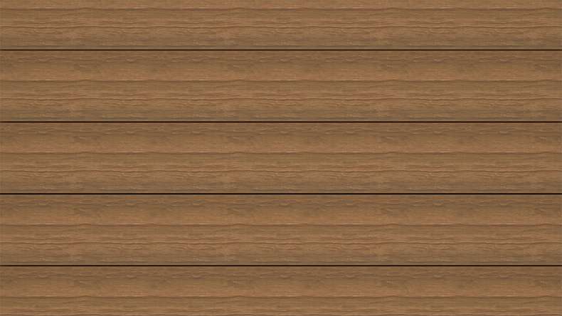planeo ANTIKWoodline - Doghe per terrazza rivestite in WPC CoEx, doghe massicce - Teak birmano 3 m - rustico/spazzolato liscio