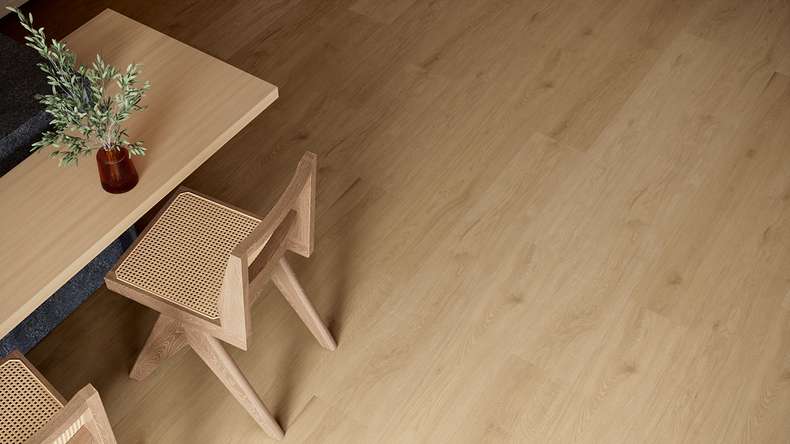 planeo WPC Vinile ad incastro - PUREtec MAX 70 EIR Smoked Brown Oak | Isolamento acustico integrato (RP-A50-2)