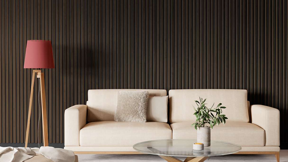 Skaben Pannelli acustici SilentWall Comfort - Rovere scuro - 250 x 30 cm