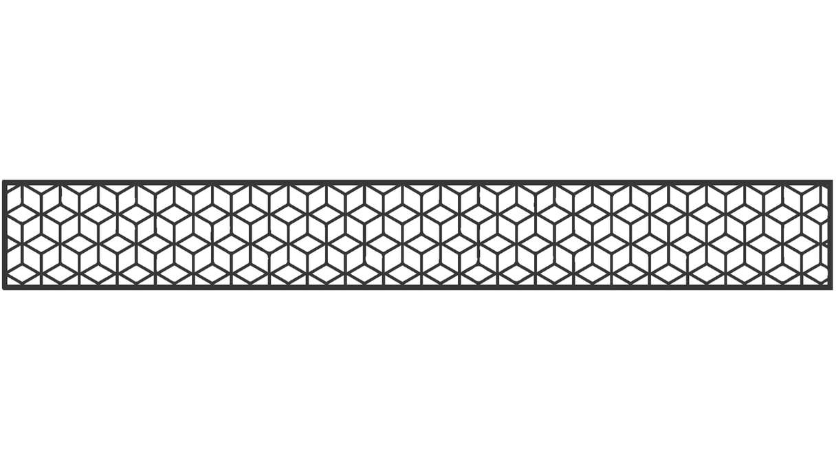 planeo Gardence - Inserto di design 1800 x 300 x 1,5 mm antracite