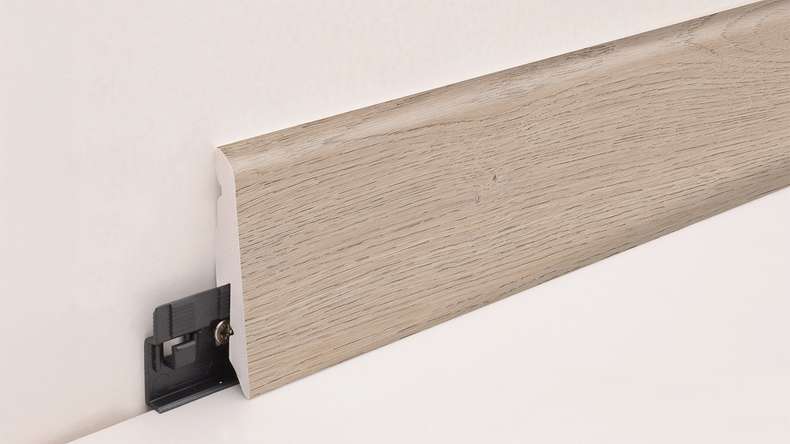 battiscopa planeo SolutionX 2in1 - 2400 x 14 x 58 mm rovere crema (SL0097)