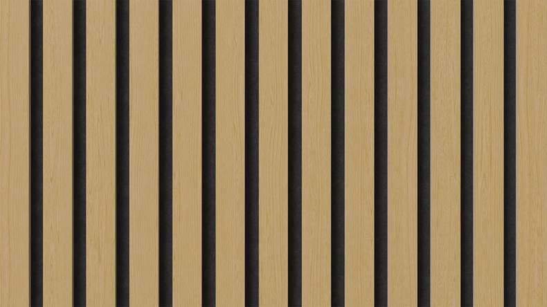 pannelli acustici planeo - rovere naturale 2480 x 600 x 21,5 mm | ignifugo