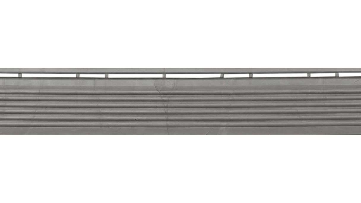 Pannello laterale planeo per piastrelle a incastro 40 x 40 cm - grigio scuro