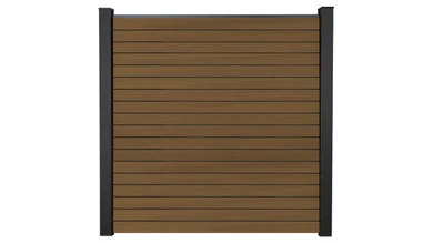 planeo Gardence Trendy - Recinzione a rombi BPC - Teak coestruso 180 x 180 cm