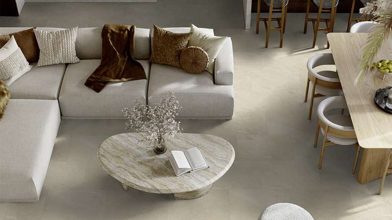 Gerflor Klick Vinyl - Senso Premium Rigid Acoustic Sandy stone | Isolamento acustico integrato (39481611)