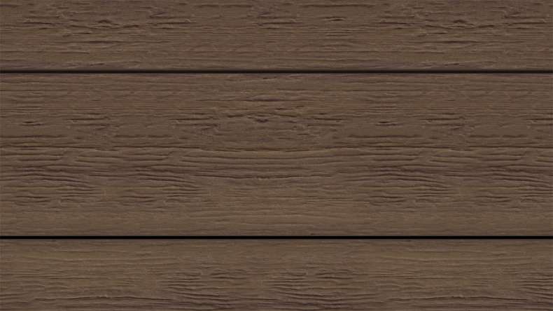 planeo ANTIKWoodline - Listello per terrazza rivestito in WPC CoEx, profilo composito leggero - Ipe marrone 3 m - rustico/spazzolato liscio