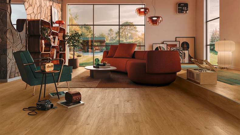 MEISTER pavimento di design Rigid-Vinyl RD 200 S - 20080 Quiet storm | Isolamento acustico integrato (400047-1220230-20080)